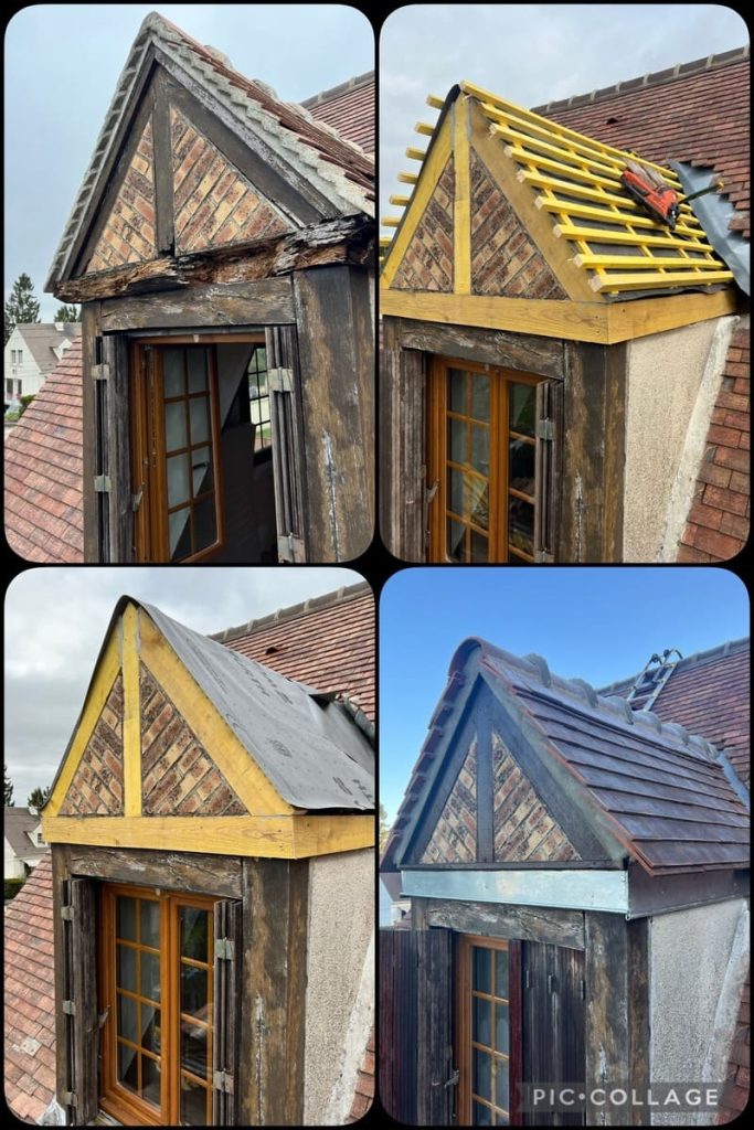 Réparation chien assis Toiture 91